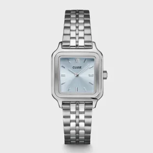 Cluse Ladies Cluse Watches | 24mm Gracieuse Petite Light Blue Silver Toned Bracelet Watch