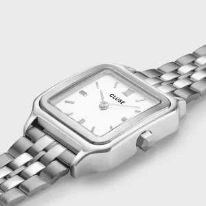 Cluse Ladies Cluse Watches | 24mm Gracieuse Petite White Dial Stainless Steel Link Bracelet Watch