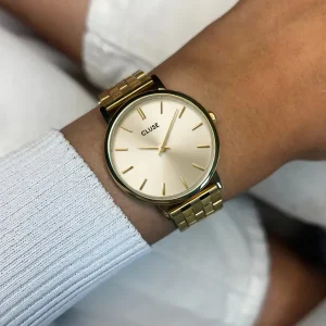 Cluse Ladies Cluse Watches | 33mm Pavane Petite 2.0 Yellow Gold Colour Steel Bracelet Watch