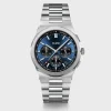 Cluse Mens Cluse Watches | 40mm Vigoureux Dark Blue and Silver Chronograph Stainless Steel Watch