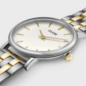Cluse Ladies Cluse Watches | Pavane Petite Stainless Steel & Yellow Gold Two Tone Watch