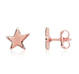Jack Murphy Jewellers Childrens Jewellery | Jmj Gold Jewellery | 9ct Rose Gold Polished Star Earrings