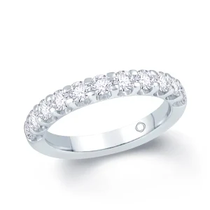 Jack Murphy Jewellers White Gold Wedding & Eternity Rings | 18ct White Gold Brilliant Round Claw Set 3mm Diamond Ring 0.85ct