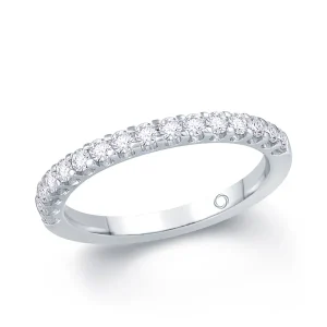 Jack Murphy Jewellers White Gold Wedding & Eternity Rings | 18ct White Gold Brilliant Round Claw Set 2mm Diamond Ring 0.30ct