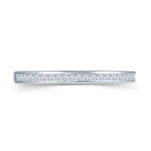 Jack Murphy Jewellers White Gold Wedding & Eternity Rings | 18ct White Gold Channel Set 2mm Princess Cut Diamond Ring 0.25ct