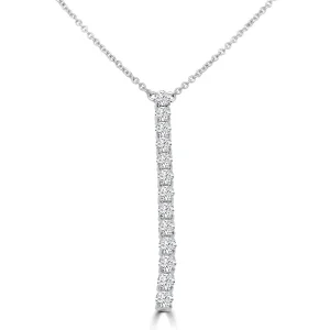 Jack Murphy Jewellers Jmj Diamond Set Jewellery | Jmj Gold Jewellery | 18ct White Gold Diamond Tennis Drop Necklace 0.40ct
