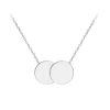 Jack Murphy Jewellers Jmj Gold Jewellery | 9ct White Gold Double Disc Pendant & Chain