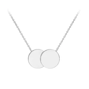 Jack Murphy Jewellers Jmj Gold Jewellery | 9ct White Gold Double Disc Pendant & Chain