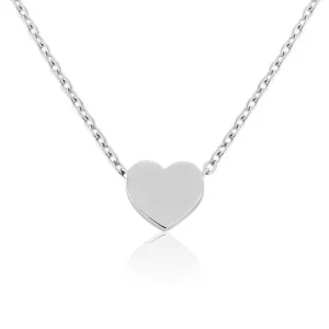 Jack Murphy Jewellers Jmj Gold Jewellery | 9ct White Gold Heart Pendant Necklace