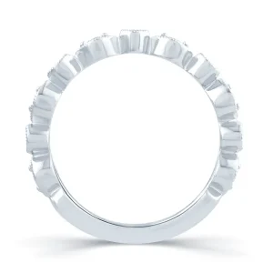 Jack Murphy Jewellers White Gold Wedding & Eternity Rings | 18ct White Gold Marquise & Round Fancy Cut Diamond Ring 0.25ct