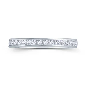 Jack Murphy Jewellers White Gold Wedding & Eternity Rings | 18ct White Gold 2.5mm Channel Set Princess Cut Diamond Ring 0.50ct