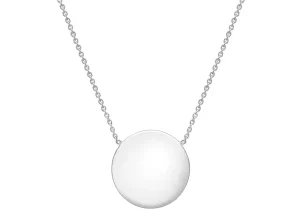 Jack Murphy Jewellers Jmj Gold Jewellery | 9ct White Gold 15mm Disc with Chain
