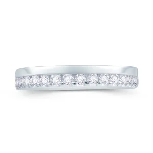 Jack Murphy Jewellers White Gold Wedding & Eternity Rings | 18ct White Gold Offset Brilliant Round Claw 3.5mm Diamond Ring 0.30ct