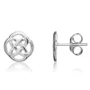 Jack Murphy Jewellers Jmj Gold Jewellery | 9ct White Gold Round Celtic Stud Earrings
