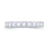 Jack Murphy Jewellers White Gold Wedding & Eternity Rings | 18ct White Gold Triangle Claw Set 3mm Diamond Ring 0.75ct