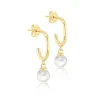 Jack Murphy Jewellers Jmj Gold Jewellery | 9ct Yellow Gold & Freshwater Pearl Drop Stud Earrings