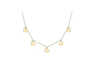 Jack Murphy Jewellers Jmj Gold Jewellery | 9ct Yellow Gold 5 Heart Necklace