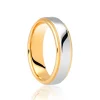 Jack Murphy Jewellers Yellow Gold Wedding Rings | Platinum Wedding Rings | 18ct Yellow Gold & Platinum Inlaid Groove Polished Flat Medium 5mm Wedding Band