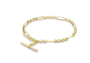Jack Murphy Jewellers Jmj Gold Jewellery | 9ct Yellow Gold Belcher Albert T-Bar Bracelet