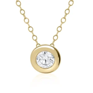 Jack Murphy Jewellers Jmj Diamond Set Jewellery | Jmj Gold Jewellery | 9ct Yellow Gold Bezel Set 0.10ct Diamond Necklace