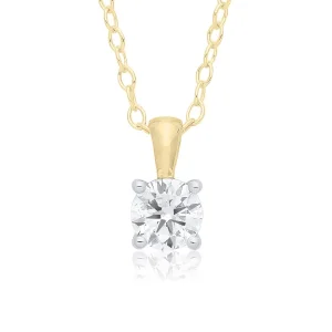 Jack Murphy Jewellers Jmj Diamond Set Jewellery | Jmj Gold Jewellery | 9ct Yellow Gold Brilliant Cut 0.10ct Diamond Necklace
