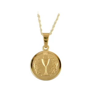 Jack Murphy Jewellers Childrens Jewellery | Jmj Gold Jewellery | 9ct Yellow Gold Chalice Medal Pendant Necklace