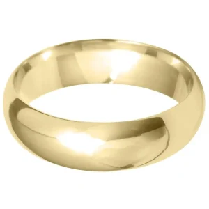 Jack Murphy Jewellers Yellow Gold Wedding Rings | Yellow Gold Wedding & Eternity Rings | 18ct Yellow Gold Classic D Court 6mm Wedding Band