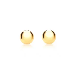 Jack Murphy Jewellers Childrens Jewellery | Jmj Gold Jewellery | 9ct Yellow Gold Classic 3mm Ball Earrings
