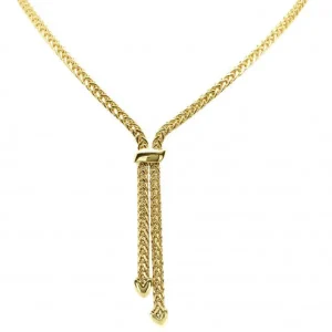 Jack Murphy Jewellers Jmj Gold Jewellery | 9ct Yellow Gold Contemporary Woven Lariat Necklace