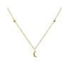 Jack Murphy Jewellers Jmj Gold Jewellery | 9ct Yellow Gold Crescent Moon & Bead Necklace