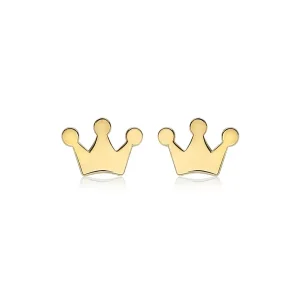 Jack Murphy Jewellers Jmj Gold Jewellery | 9ct Yellow Gold Crown Stud Earrings