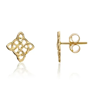 Jack Murphy Jewellers Jmj Gold Jewellery | 9ct Yellow Gold Delicate Celtic Dara Knot Earrings