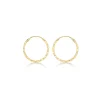 Jack Murphy Jewellers Jmj Gold Jewellery | 9ct Yellow Gold Delicate Diamond Cut Creole Sleeper Hoops