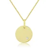 Jack Murphy Jewellers Jmj Diamond Set Jewellery | Jmj Gold Jewellery | 9ct Yellow Gold Diamond Engraving Disc Pendant Necklace