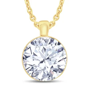 Jack Murphy Jewellers Jmj Diamond Set Jewellery | 18ct Yellow Gold Diamond Round Dew Drop Necklace, 0.30ct