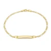 Jack Murphy Jewellers Jmj Gold Jewellery | 9ct Yellow Gold Figaro Chain With ID Plate Bracelet