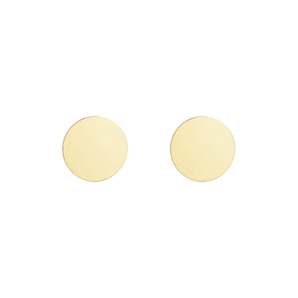 ct_yellow_gold_flat_polis_0.webp Jack Murphy Jewellers Jmj Gold Jewellery | 9ct Yellow Gold Flat Polished Round Stud Earrings