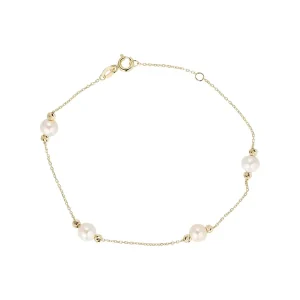 Jack Murphy Jewellers Jmj Gold Jewellery | 9ct Yellow Gold Fresh Water Pearl Bracelet