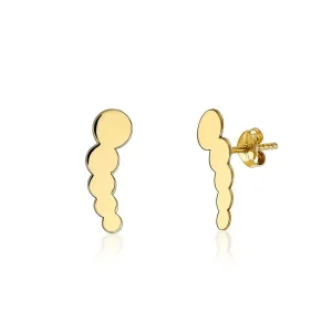 Jack Murphy Jewellers Childrens Jewellery | All Jmj & Branded Fashion Jewellery | 9ct Yellow Gold Graduated Comet Disc Earring