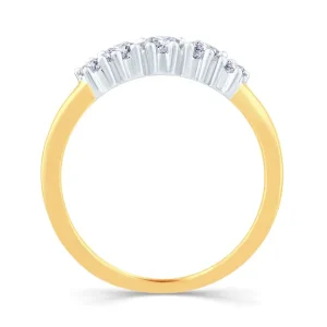 Jack Murphy Jewellers Yellow Gold Wedding & Eternity Rings | 18ct Yellow Gold Graduating Brilliant Round Diamond Wedding Ring 0.45ct