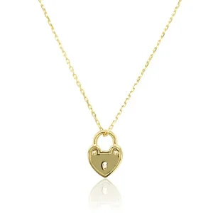 Jack Murphy Jewellers Jmj Gold Jewellery | 9ct Yellow Gold Heart Shaped Padlock Necklace