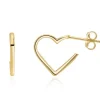 Jack Murphy Jewellers Jmj Gold Jewellery | 9ct Yellow Gold Heart Shaped Hoop Earrings