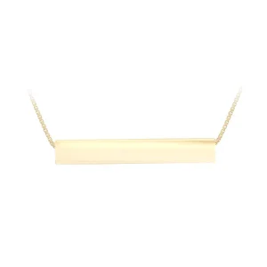 Jack Murphy Jewellers Jmj Gold Jewellery | 9ct Yellow Gold Horizontal Plate Necklace