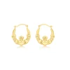 Jack Murphy Jewellers Jmj Gold Jewellery | 9ct Yellow Gold 17mm Claddagh Latch Hoop Earrings