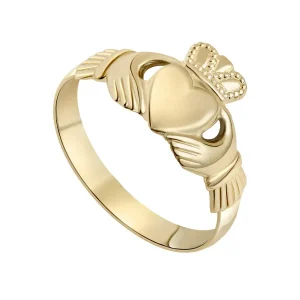 Jack Murphy Jewellers Jmj Gold Jewellery | 9ct Yellow Gold 9mm Claddagh Maid Ring - Size P