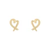 Jack Murphy Jewellers Jmj Gold Jewellery | 9ct Yellow Gold 8mm Open Heart Stud Earrings