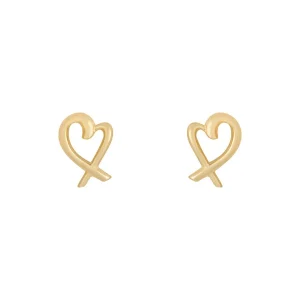 Jack Murphy Jewellers Jmj Gold Jewellery | 9ct Yellow Gold 8mm Open Heart Stud Earrings