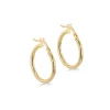 Jack Murphy Jewellers Jmj Gold Jewellery | 9ct Yellow Gold 19.5mm Plain Hoop Earrings