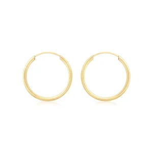 Jack Murphy Jewellers Jmj Gold Jewellery | 9ct Yellow Gold 20mm Sleeper Hoop Earrings