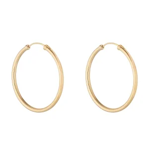 Jack Murphy Jewellers Jmj Gold Jewellery | 9ct Yellow Gold 30mm Sleeper Hoop Earrings